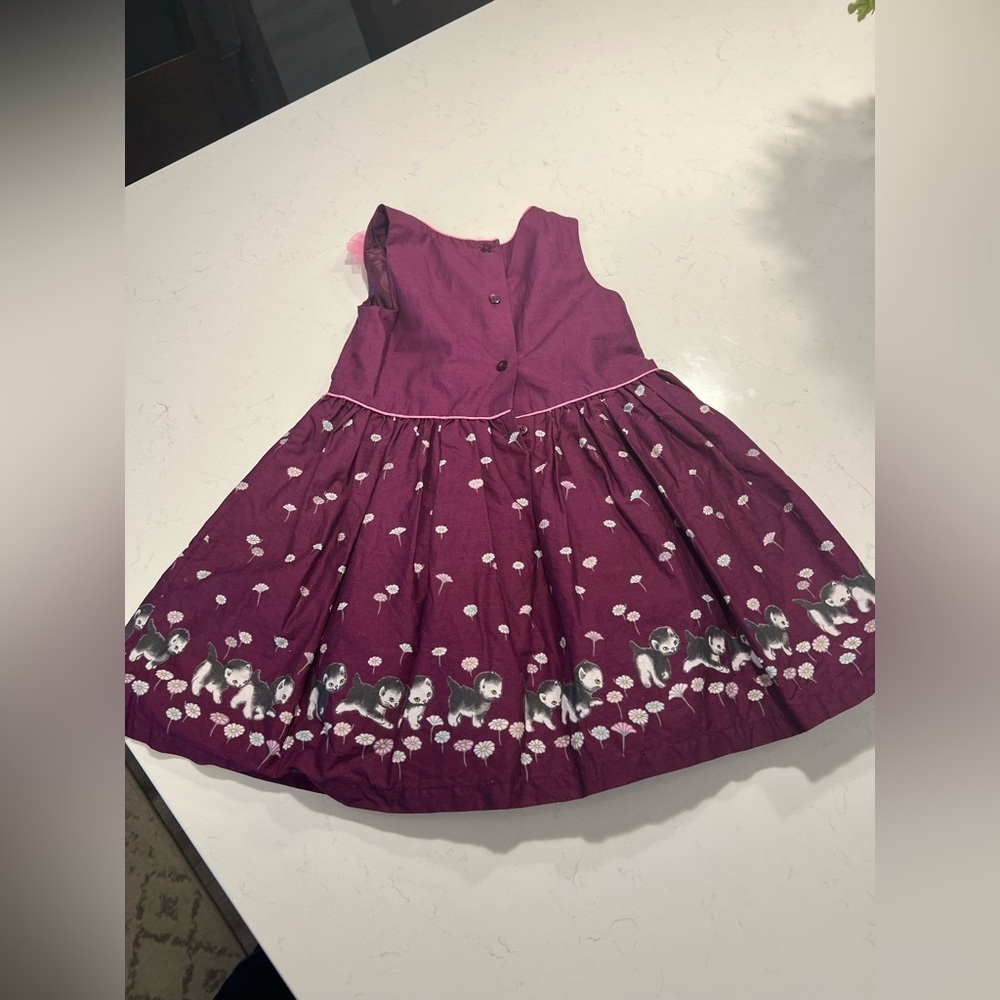 Purple and White Casual Dress with Relaxed Fit - Picture 7 of 9